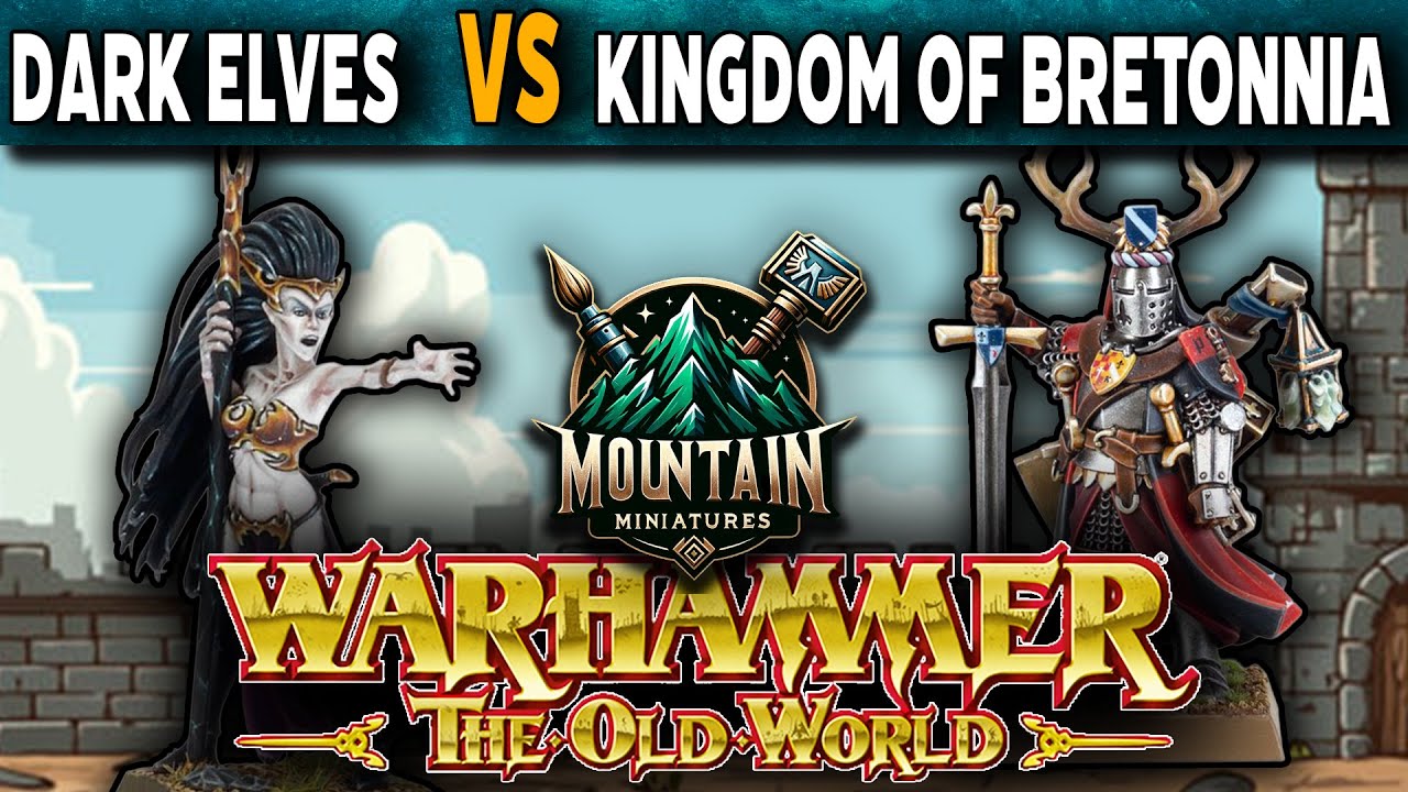Dark Elves VS Kingdom of Bretonnia - Warhammer The Old World Battle ...