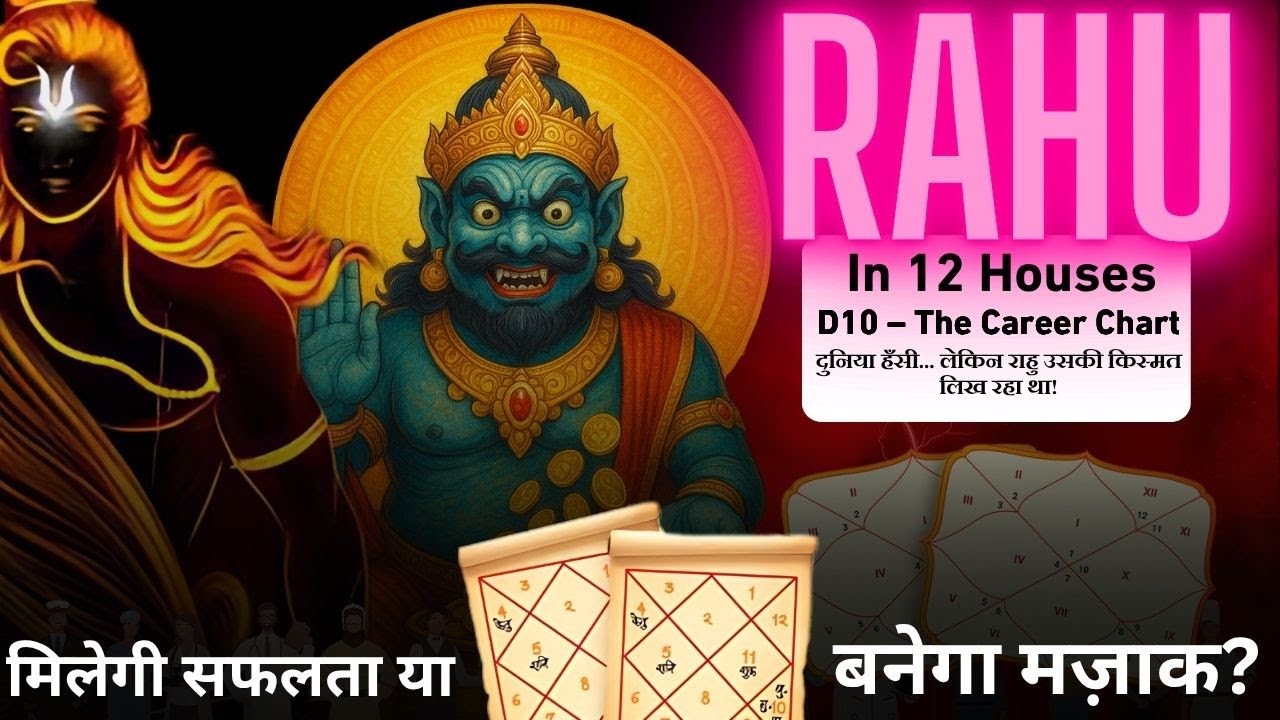 Rahu in 12 Houses of D10 Chart – The Secret Keys to Career Success!  सफलता की चाबी!