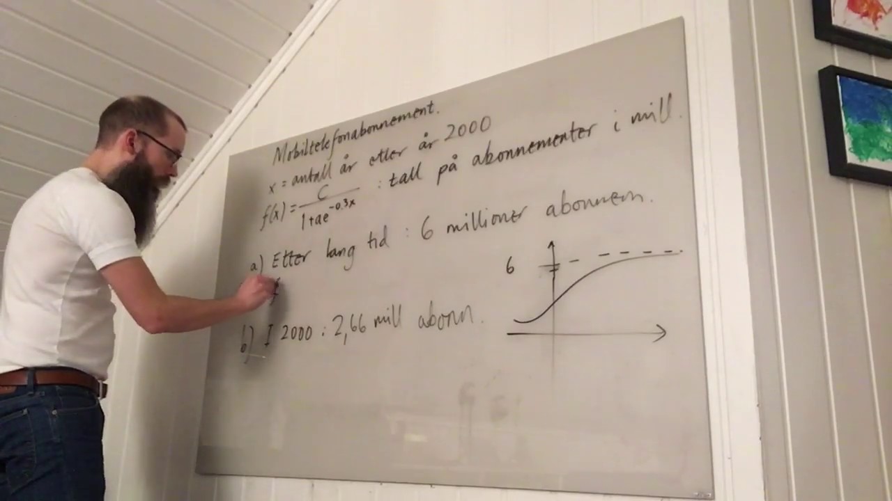 Eksempel på logistisk funksjon