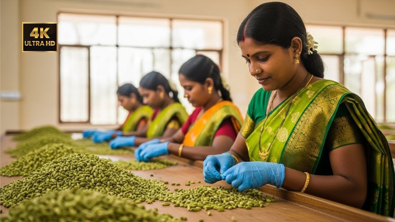 Inside Tamil Nadu’s Cardamom Industry  Full Factory Processing from Farm to Pack