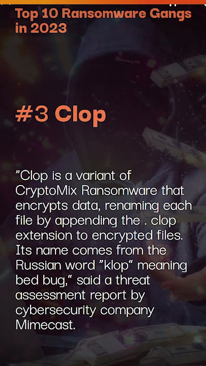 Top 10 #Ransomware gangs in 2023 #cybersecurity #shorts #viral