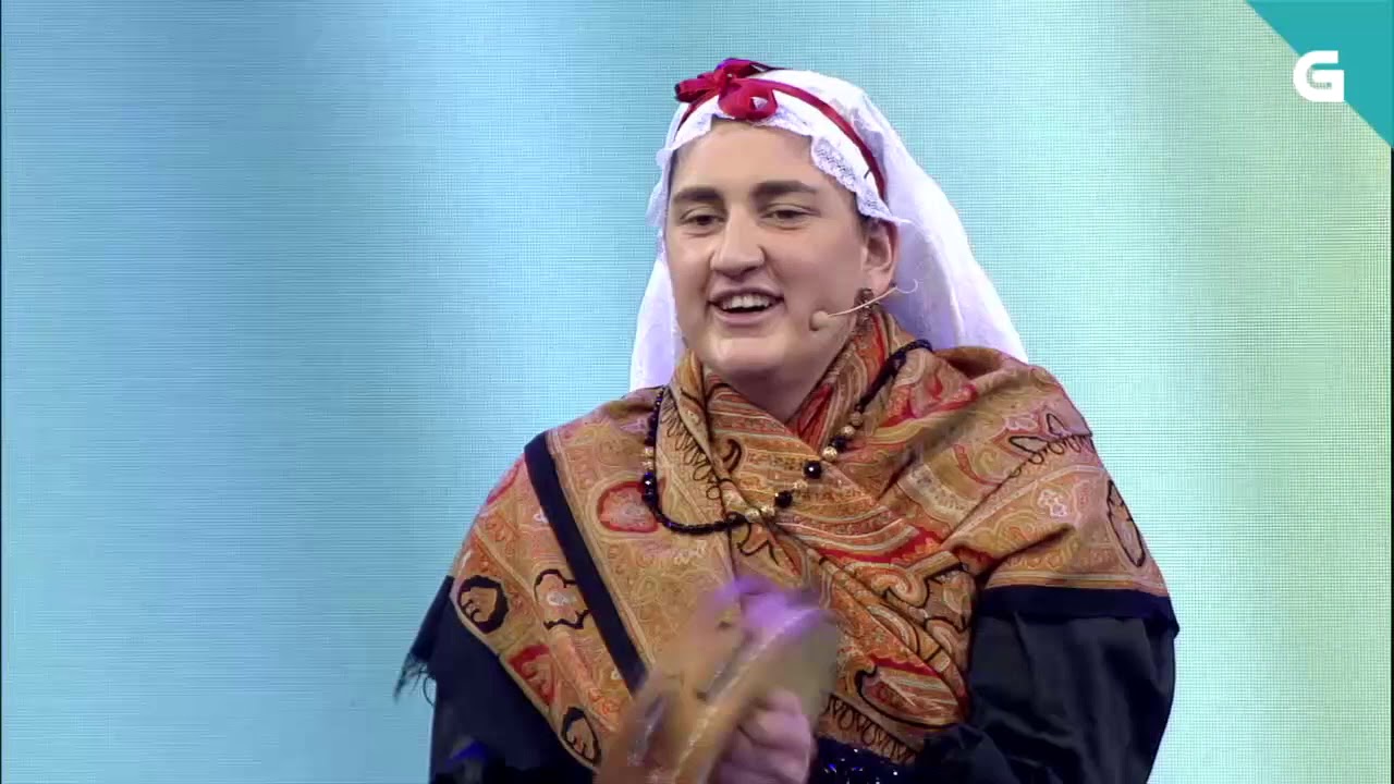 Asociación de música e baile tradicional Fortín da Pomba en el programa Luar