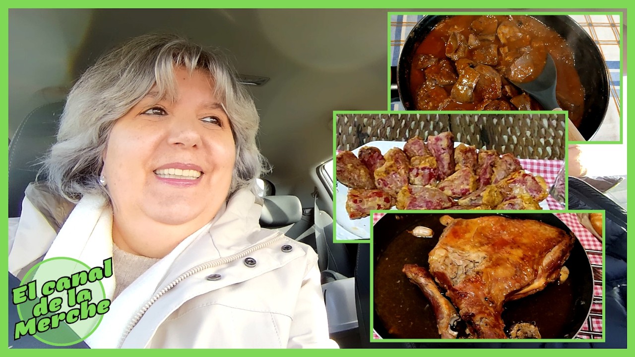 CORDERO ASADO Y PIMIENTOS RELLENOS.