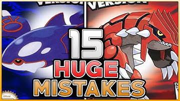 15 HUGE MISTAKES & GLITCHES In Pokemon Ruby And Sapphire (Generation 3)
