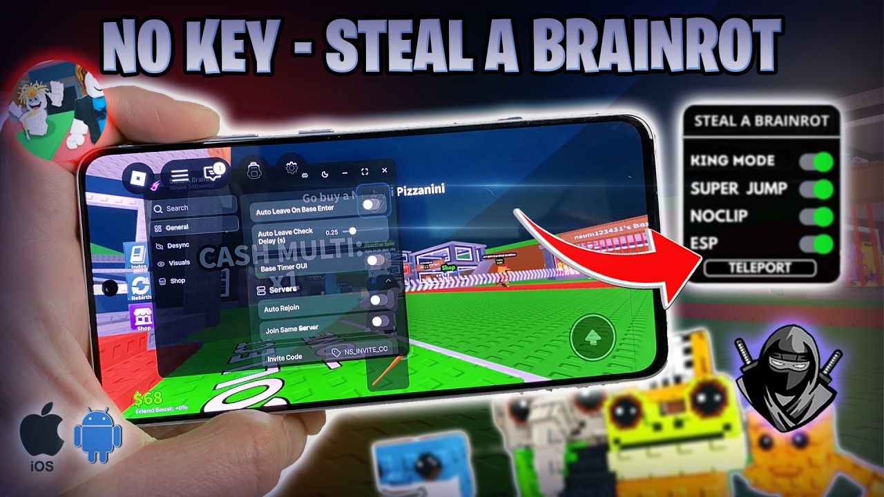 Steal a Brainrot Script Mobile - How to Get Steal a Brainrot Script Roblox (iOS Android PC) 2026