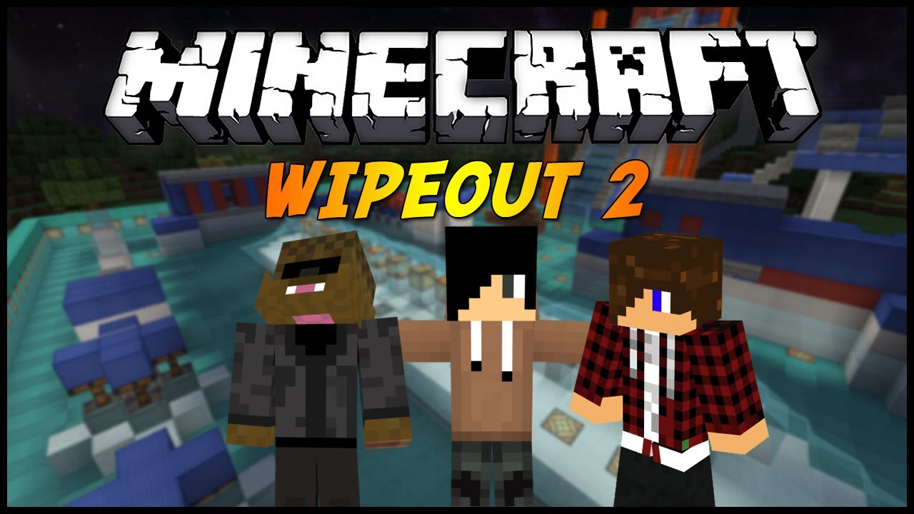 Minecraft Mini-Game: Wipeout 2 - latviski - YouTube