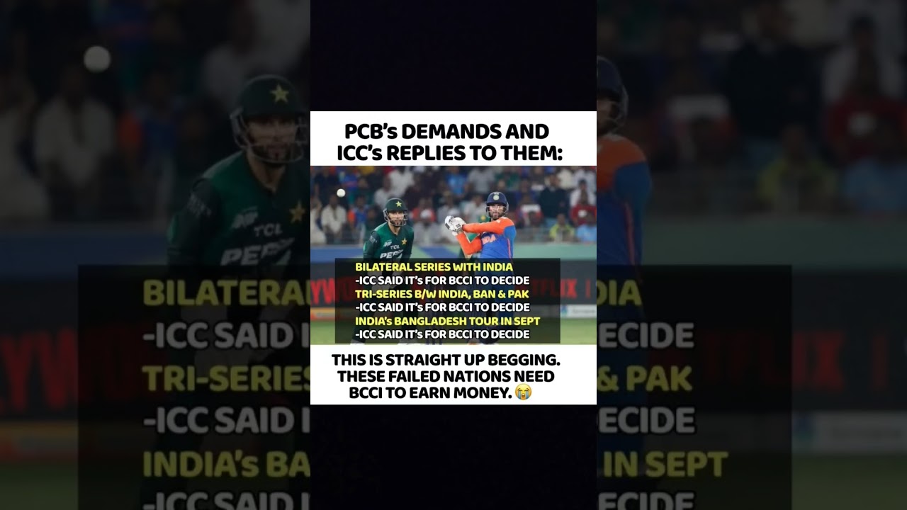 PCB’s Demands vs ICC’s Reality: Why BCCI Holds All the Power