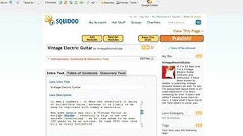 How To Create A Squidoo Lens