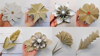 8 Origami Flower DIY Ideas  Amazing Toilet Paper Rolls Transformation  Easy Handmade Crafts