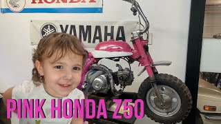 Pink Motorcycle Part 3: Honda Z50 Mini Trail For My Granddaughter