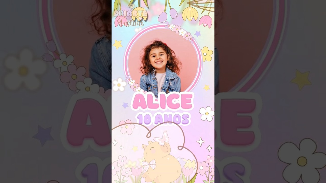 Convite Animado Capivara