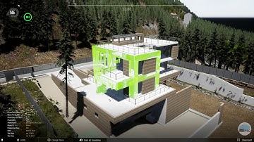 VEE Project: 4D Simulation in Unreal Engine: Luxury Villa - BIM to Microsoft Project to UE4