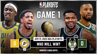 Milwaukee Bucks Vs Indiana Pacers Full Game 1 Highlights Apr 19 2025 Nba Playoffs