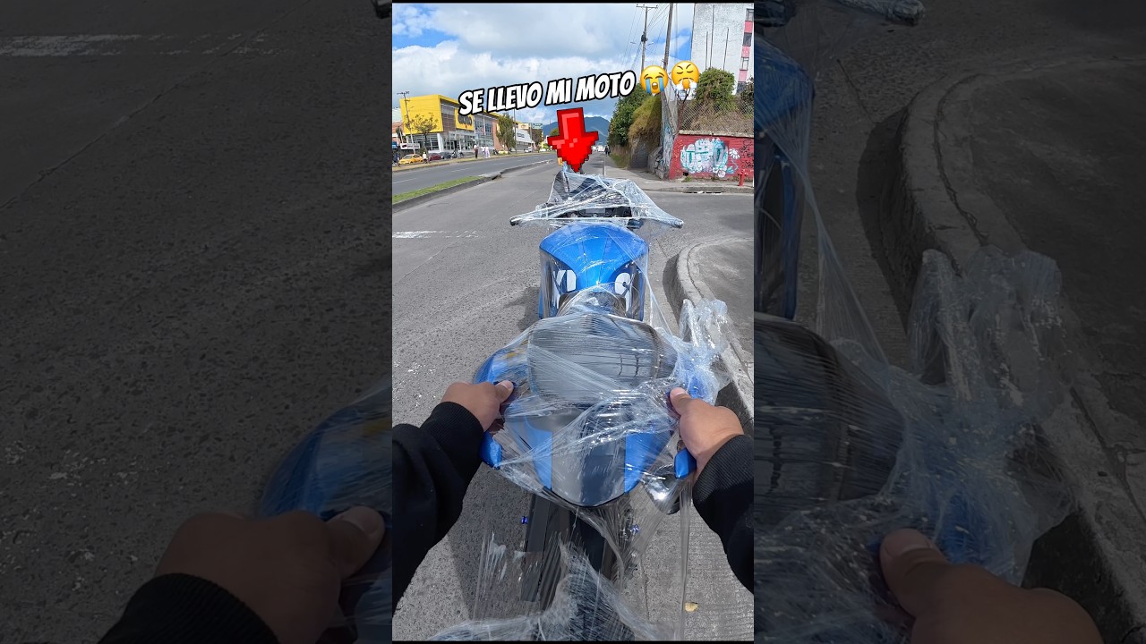 Le empapelé su MOTO y se llevó la MÍA #risas #biker #diversion #motos #humor