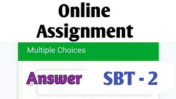 NSOU BDP SBT 2 Online Assignment Answer