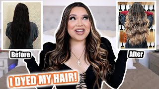 NEW HAIR REVEAL | BLACK TO BALAYAGE! *hair transformation* by mayratouchofglam 82,127 views 3 years ago 18 minutes