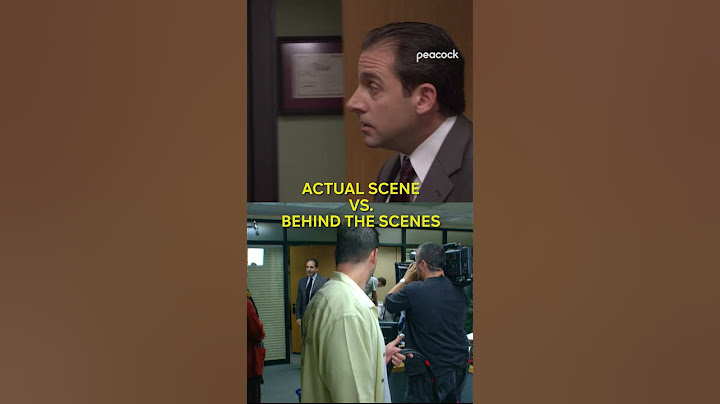 Actual scene vs behind the scenes! - The Office US #shorts