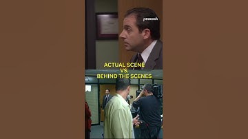 Actual scene vs behind the scenes! - The Office US #shorts