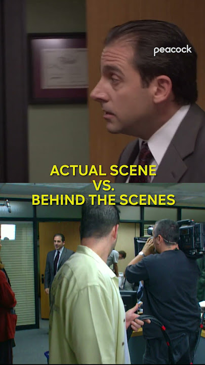 Actual scene vs behind the scenes! - The Office US #shorts