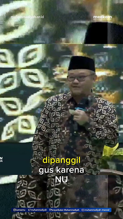Momen Lucu Abdul Mu'ti Memperkenalkan Capres - Cawapres RI pada Dialog Terbuka Muhammadiyah di UMS