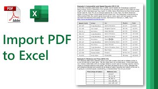 How to Import PDF to Excel // #shorts