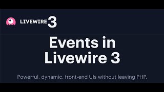 Part 06 | Laravel 12 Livewire 3 Tutorial in Urdu/Hindi | Events in Livewire |@perfectwebsolutions