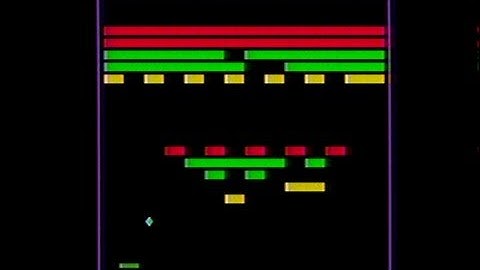 "Breakout" for the Mattel Aquarius computer