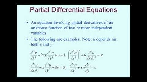 Partial Differential Equations