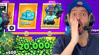 20'000 GEMMES (1000€) dans le NOUVEAU Brawl Pass et 1000 OEUFS🥚 sur un COMPTE 1 TR 😅