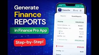 How to Generate Finance Reports Easily | Finance Pro App Demo screenshot 4