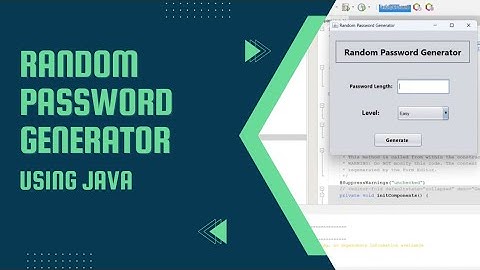 Random Password Generator using Java || Project Demonstration