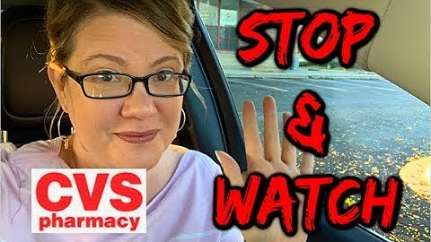 CVS STOP & WATCH | MUST WATCH....HOLD CRT