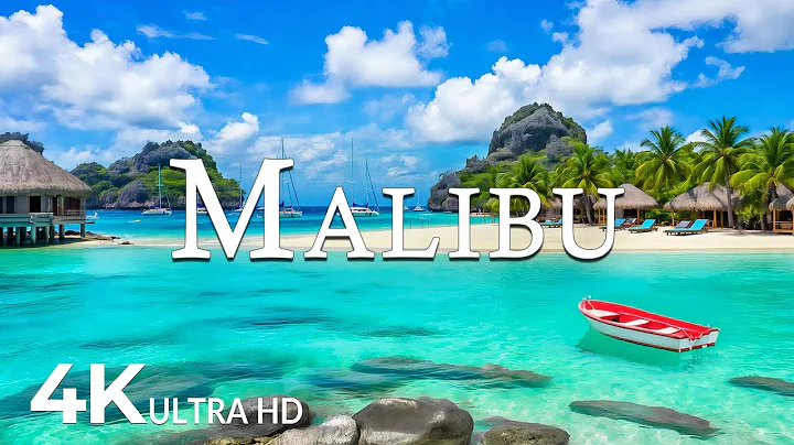 FLYING OVER MALIBU (4K UHD) – Soothing Music Along With Beautiful Nature Video - 4K Video UHD #2