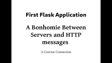 video #3 | First Flask Application and HTTP messages (Request and Response) in Bad Pronunciation