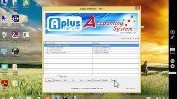 AE5 01 How to setup a new company data in Aplus accounting system