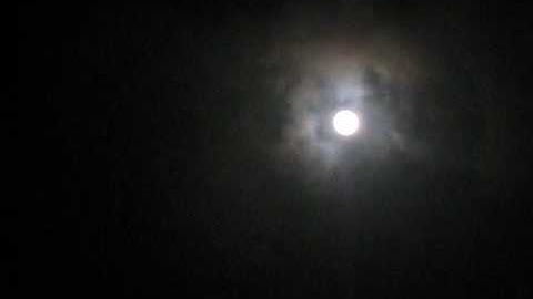 clouding passing over moon - time lapse