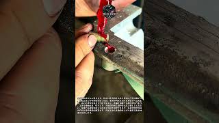 金属部品の穴を再加工 #worker #process #Machining #Drilling #Metalworking