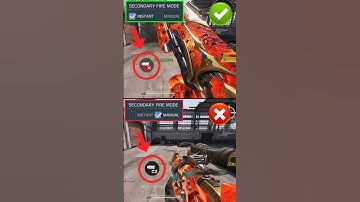 ✅Secondary Fire Mode Manual/ instant Codm settings Tutorial🔥💯CODM Pro Setting #shorts #codmbr #codm