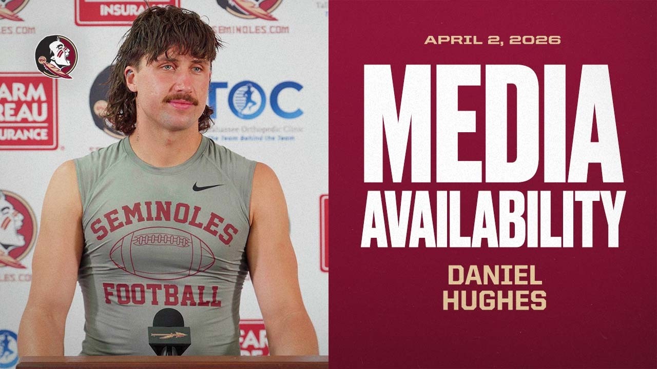 Image related to FSU Football | Punter Daniel Hughes Post-Practice Media Availability