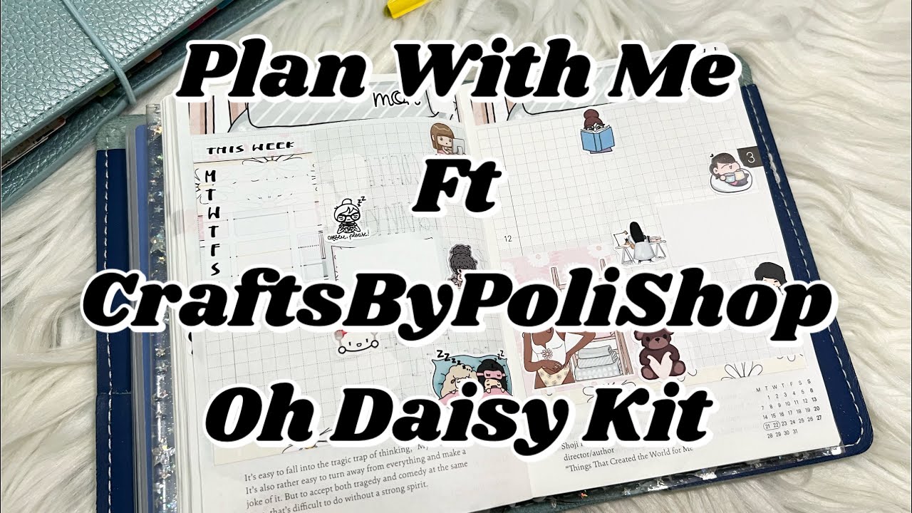 PLAN WITH ME | CraftsByPoliShop Stickers | Oh Daisy Sticker Kit