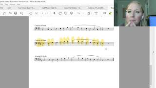 E Concert Scale Tuba Euphonium