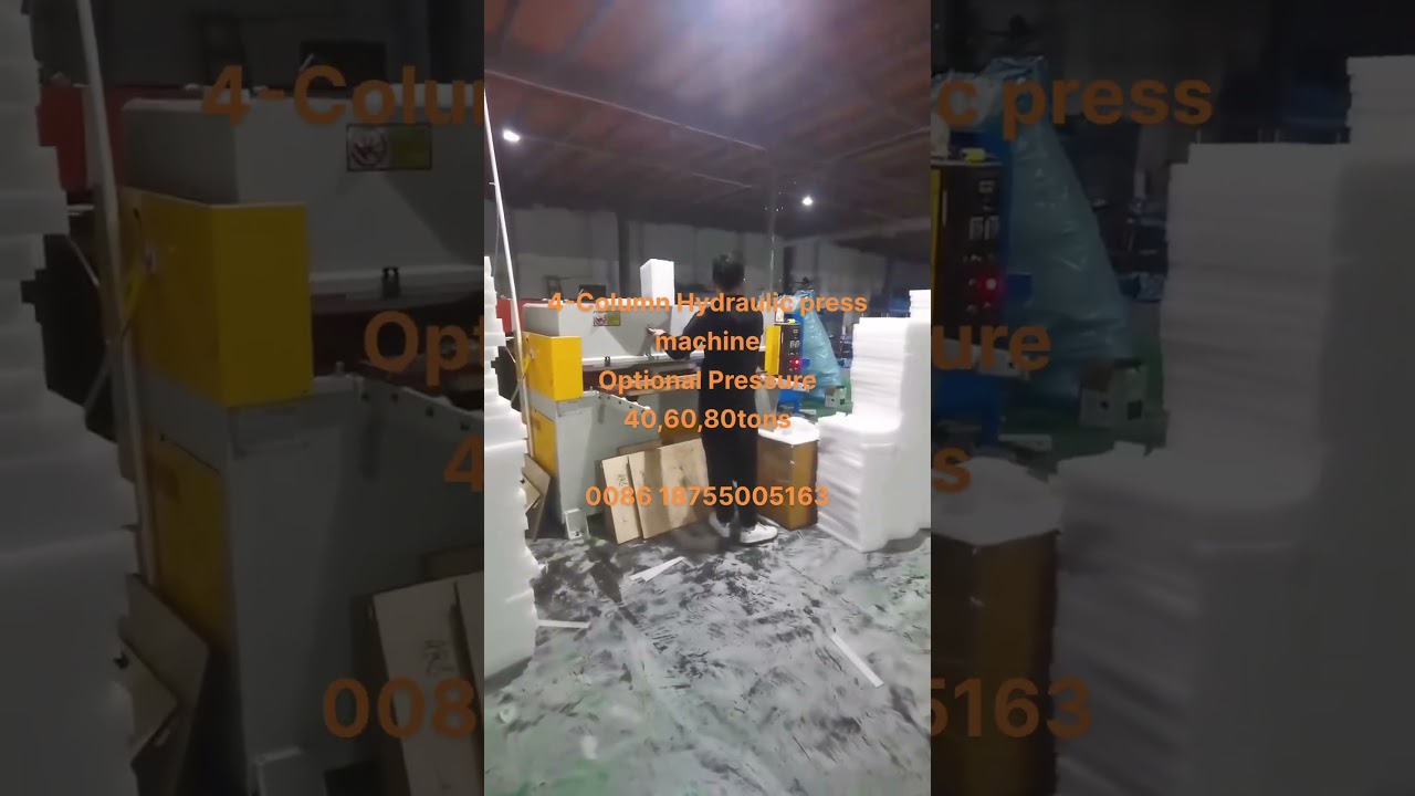 Hydraulic press machine for EPE foam