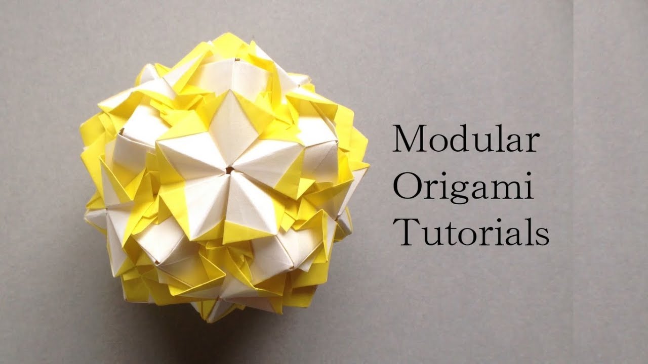 折り紙 中級者向けのくす玉 ガリレオ Origami Modular Kusudama Galileo Youtube