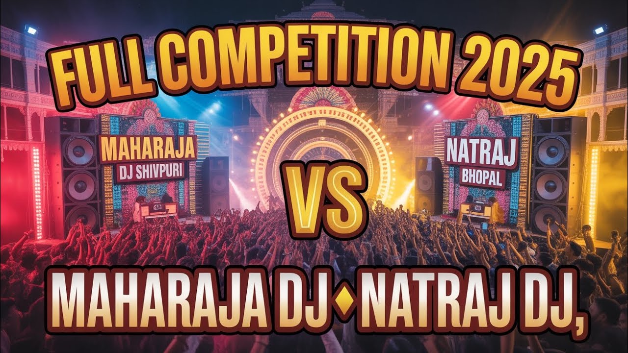 🔥 Maharaja DJ Shivpuri VS Natraj DJ Bhopal | Full Competition | Ganesh Visarjan 2025 Shivpuri 🔥 #DJ