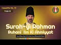 Surah-yi Rahman and the Role of Ilm-e-Ruhani (Spiritual Knowledge) in the Development of the Soul