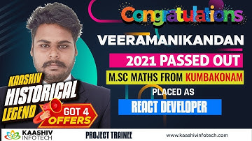 Kaashiv Infotech Reviews - React Developer - React JS Course - React Training in Chennai