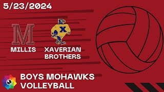 Boys Varsity Volleyball vs. Xaverian Brothers Hawks + Interviews w/ Coaches and Captains 5/23/2024