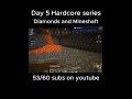 diamonds and a mineshaft #minecraft #streamer #survival #twitch #mc #minecraftparody #java #gaming
