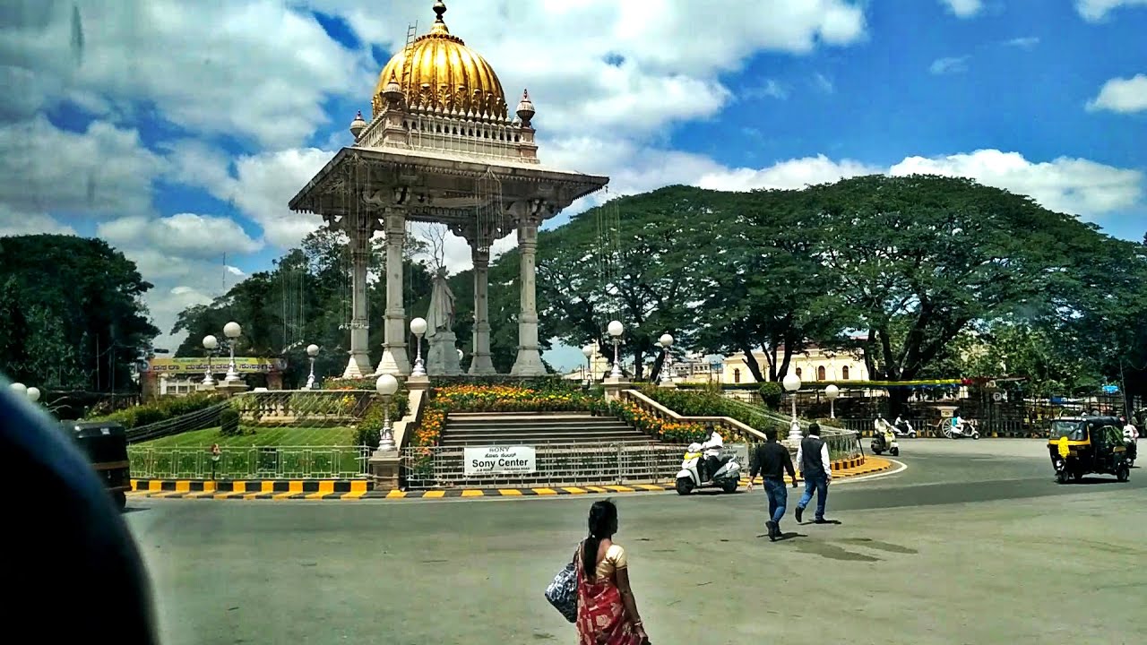 Mysore City During Dasara Garuda Mall Karnataka India YouTube