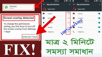 How To FIX Screen Overlay Detected On Android | trun of screen overlay detected solved